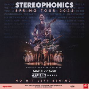 Stereophonics en concert au Zénith de Paris en avril 2025