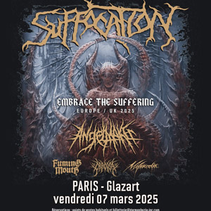 Suffocation en concert au Glazart en mars 2025