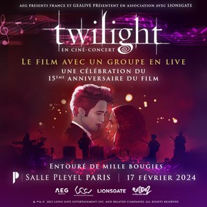 Twilight en ciné-concert à la Salle Pleyel en février 2024