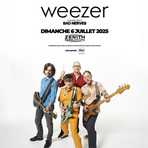 Weezer en concert au Zénith de Paris en juillet 2025